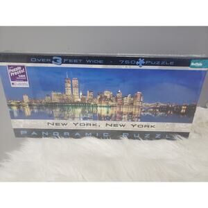 NEW New York (Twin Towers) 750 piece panoramic Puzzle Buffalo Games 9/11 skyline